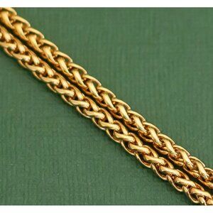 Vintage Simple Gold Tone Chain Necklace 36 Inches by Avon, K25